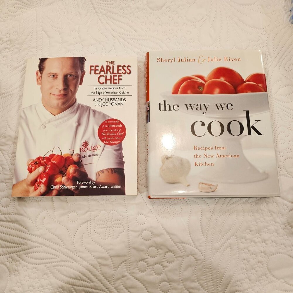 Two Signed Cookbooks: "The Way We Cook" & "The Fearless Chef"